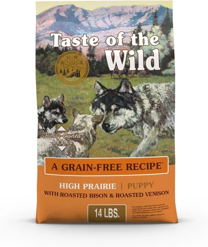 Miniatura 12 de Taste of the Wild High Prairie - Alimento seco para perros sin granos con bisonte asado y venado para cachorros, 28 libras