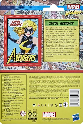 Miniatura 2 de Hasbro Marvel Legends Series 3.75 pulgadas Retro 375 Collection Carol Danvers figura de acción de juguete