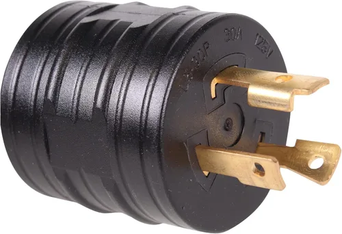 Miniatura 5 de Journeyman-Pro Generador RV Adaptador de corriente L5-30P macho a TT-30R hembra 125 VCA 30 Amp - Convertidor de enchufe de cable eléctrico