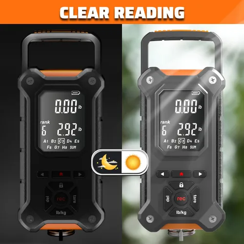 Miniatura 3 de SNAIL TRAIL 8 contenedores de almacenamiento digital para pesca y agarre de labios con clasificación automática, pantalla LCD retroiluminada grande