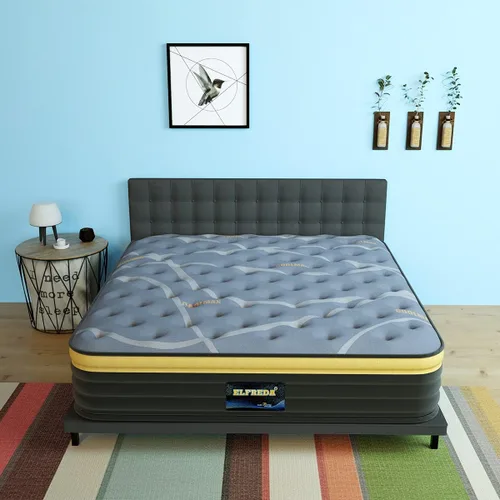 Miniatura 9 de Elfreda Colchón RV King, Colchón RV Híbrido de 12 pulgadas con Pillow Top y Resortes de Bolsillo, Espuma Viscoelástica con Resortes Internos Firmeza