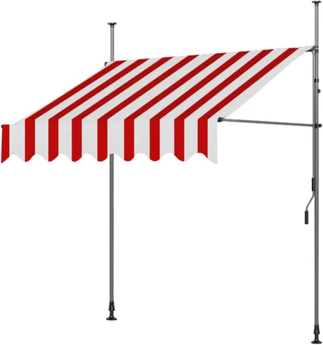 Miniatura 13 de toldo retráctil para patio exterior, toldos de patio para sombra y lluvia, toldo retráctil manual para patio, toldos portátiles de 13.12 pies, beige