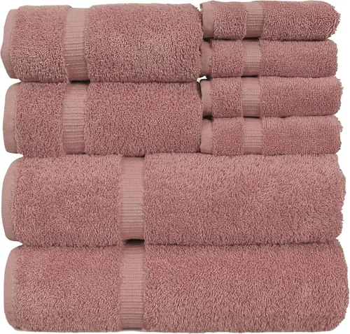 Miniatura 44 de Colección de calidad de hotel y spa, altamente absorbente y de secado rápido, 100% algodón turco, 750+ GSM, toallas ecológicas, toallas con borde