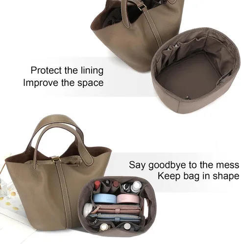 Miniatura 7 de Joqixon Organizador de bolso para bolsas de Picotin 1822, organizador de bolsas de nailon para bolso y bolso, organizador de bolsas de mano con 9