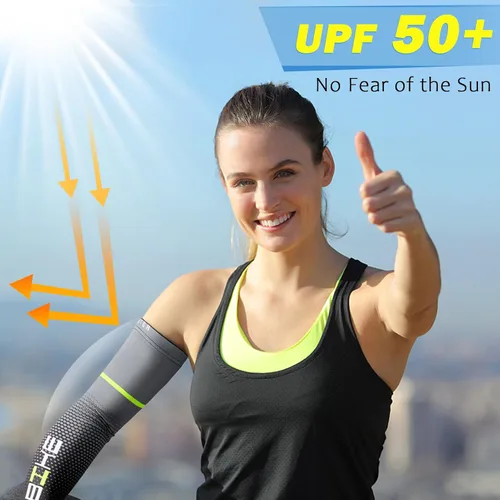 Miniatura 23 de beister Mangas de compresión de enfriamiento con protección solar UV para hombres y mujeres ciclismo