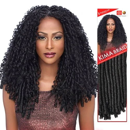 Miniatura 2 de Harlem125 Trenzas de pelo sintético Kima Braid Soft Dreadlock de 14 pulgadas (paquete de 6, 1)