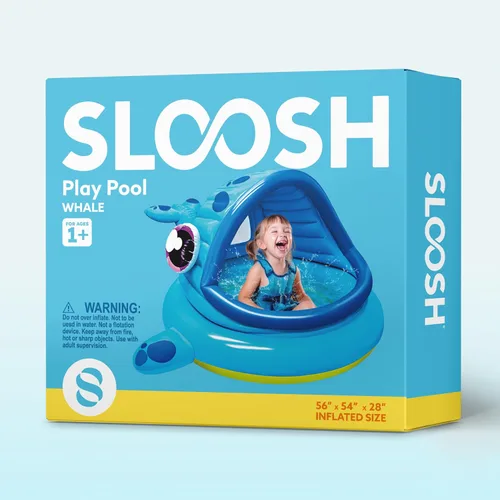 Miniatura 9 de JOYIN Piscina inflable para niños, tienda de campaña de piscina para bebés de ballena, piscina infantil para niños (54 x 56 x 28 pulgadas), piscina