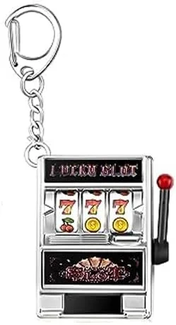 Llavero de máquina tragamonedas, mini llaveros de casino, llavero para graduación, fiesta de Las Vegas, regalos de fiesta, decoraciones de fiesta