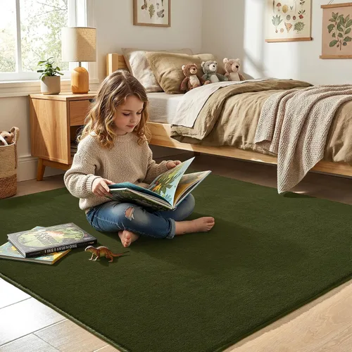 Miniatura 228 de Amearea Alfombras modernas para dormitorio, sala de estar, alfombra de espuma viscoelástica gruesa de 4 x 6 pies, alfombra de espuma viscoelástica