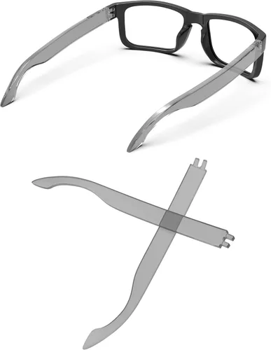 Patillas de repuesto compatibles con gafas de sol Oakley Holbrook OO9102/Holbrook XL/Holbrook Asian Fit - Gris