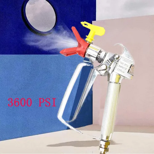 Miniatura 7 de Pistola pulverizadora de alta presión de 3600 PSI con junta giratoria de 517 puntas, pistola de pintura sin aire para rociar en paredes, muebles
