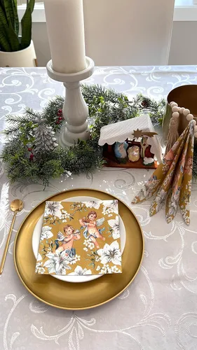 Miniatura 4 de AM Décor - 20 servilletas de papel de 3 capas de 3 capas para cenas de vacaciones, decoupage decorativo, 13 x 13 pulgadas (desplegadas)