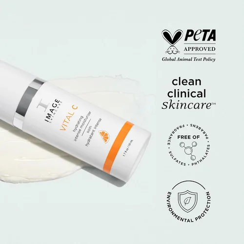 Miniatura 8 de IMAGE Skincare, VITAL C Hidratante Intenso Hidratante, Loción Facial Ligera con Ácido Hialurónico y Manteca de Karité, para Piel Seca, 1.7 fl oz.