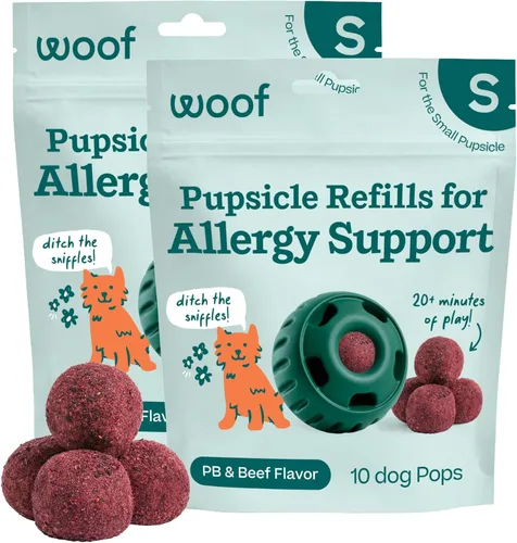 Miniatura 10 de WOOF Pupsicle - Paletas de repuesto para calmar – Recambios de larga duración para el juguete Pupsicle para promover la calma – Golosinas calmantes