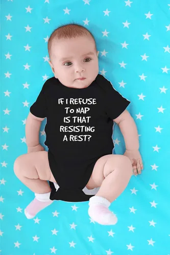 Miniatura 16 de CBTwear If I Nap Is That Resisting Baby Bodysuit Adorable Boy Girl Romper Ropa