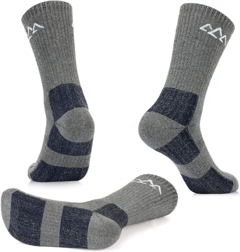 Miniatura 2 de innotree 3 Pack Men's Full Cushioned Hiking Walking Socks, Quarter Crew Socks