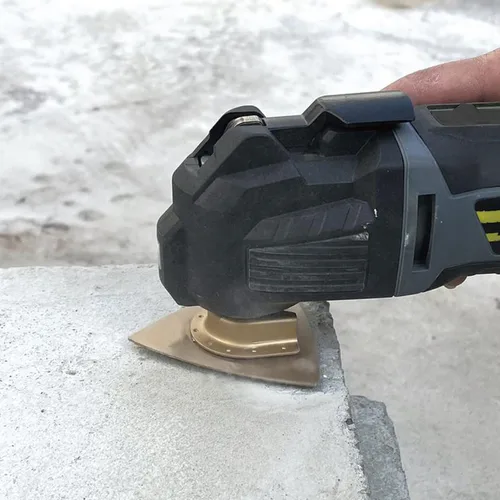 Miniatura 5 de MiraShine Hojas de carburo triangular multiherramienta oscilante para lijar, triturar hormigón, lechada de mortero Thinset adhesivos y madera