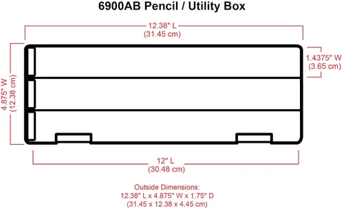 Miniatura 3 de ArtBin caja traslúcida para lápices o herramientas.