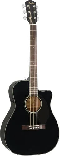 Miniatura 5 de Fender CC-60SCE Concert Cutaway - Guitarra acústica con 2 años de garantía, color negro