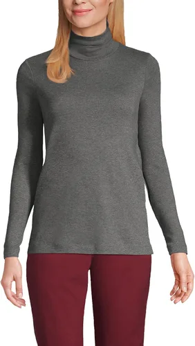 Miniatura 11 de Lands' End Supima - Suéter de cuello alto y mangas largas para mujer