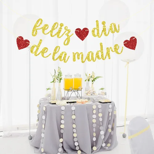 Miniatura 4 de Cartel de Feliz Día de la Madre, decoración del día de la madre, decoración de cumpleaños de mamá, decoraciones de fiesta de feliz día de la madre