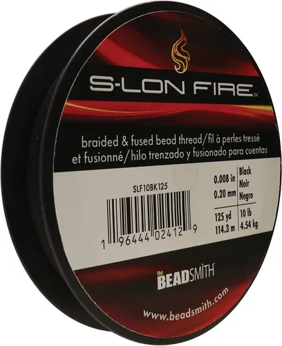 Miniatura 21 de The Beadsmith S-Lon Fire - Hilo de cuentas trenzado y fundido - Prueba de 6 libras, diámetro de 0.006 pulgadas/0.006 in, carrete de 50 yardas