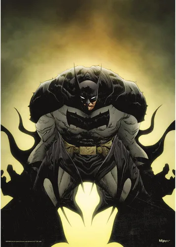 Miniatura 23 de MIGHTYPRINT DC Comics - Batman - Batman - Sunset City - Arte de pared duradero de 17 x 24 pulgadas, no hecho de papel, coleccionable con licencia