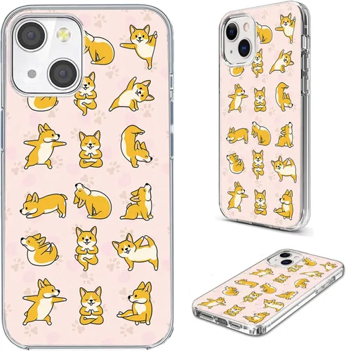 Miniatura 12 de Funda protectora completa a prueba de golpes, delgada, suave, TPU transparente, para iPhone 14/13 6.1, diseño de animales de dibujos animados