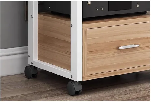 Miniatura 3 de Shelves 60 Long Multi-Tier Audio Rack with Drawer Amplifier Stand hifi AV Cabinet Mobile Kickstand CD Rack Media Storage Shelf Protects and