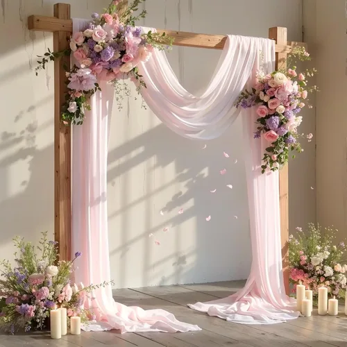 Miniatura 33 de Tela Negra para Drapeado de Arco de Boda 1 Panel 30'' x 20 Pies Cortinas Negras Tela Transparente Telón de Fondo Telas para Drapeado de Arco