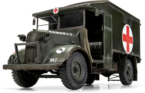 Miniatura 2 de Airfix Juego de modelos, A1375 Austin K2/Y, kit de modelo de ambulancia - Kit de construcción de modelo de vehículo de motor de plástico