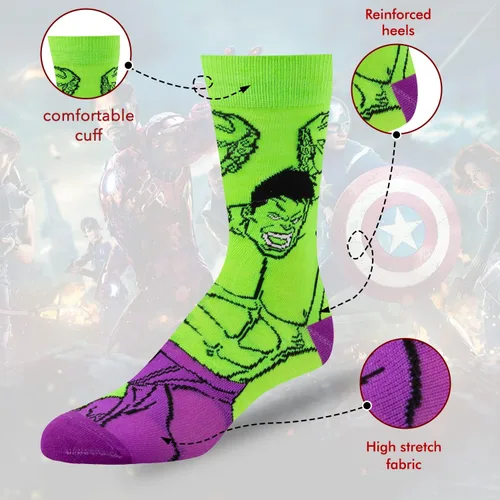 Miniatura 3 de Marvel Calcetines Legends - Paquete de 6 para hombres y niños