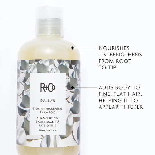 Miniatura 2 de R+Co DALLAS Biotin Thickening Shampoo – Retail Liter Volumizing & Strengthening Shampoo for Fuller, Stronger Hair, All Hair Types