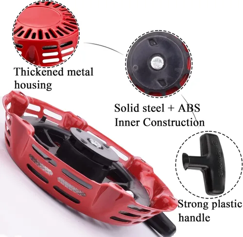 Miniatura 5 de Arranque de retroceso GX160 GX120 GX200 con cables de tracción para Honda 4 HP 5.5 HP 6.5 HP Motor 28400-ZE1-003ZF 28400-Z0T-003ZA 28400-ZH8-013ZA