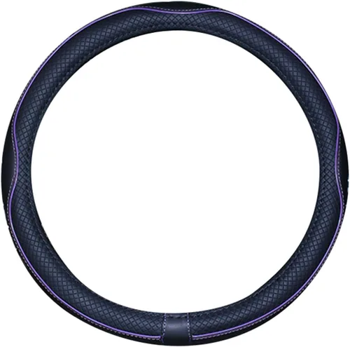 Miniatura 3 de Cubrevolante de imitación de cuero para el volante de auto, 2019, de microfibra, extragrande de 17, 18 y 19 pulgadas para camiones grandes