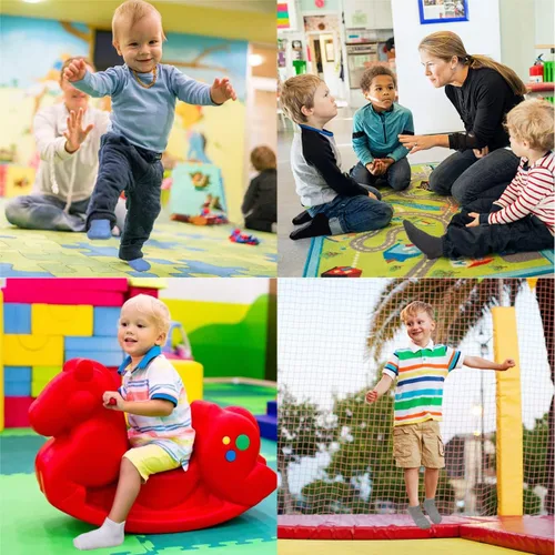 Miniatura 5 de GRPSKCOS - Calcetines antideslizantes para niños pequeños de 12 pares, calcetines antideslizantes para tobillos para niñas y niños, calcetines