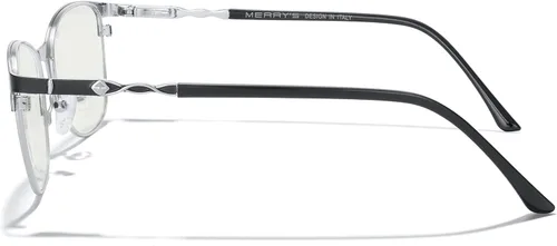 Miniatura 3 de MERRY'S Gafas de lectura para mujer, lentes de bloqueo de luz azul para mujer, anteojos de lectura para computadora Negro-2.047 in