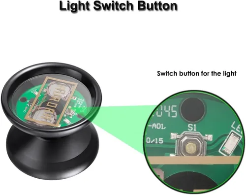 Miniatura 8 de Yoyo iluminado con batería extra, MAGICYOYO Y02 Aurora Yoyo profesional que no responde con guante Yoyo, bolsa Yoyo, 12 cuerdas Yoyo, luz verde