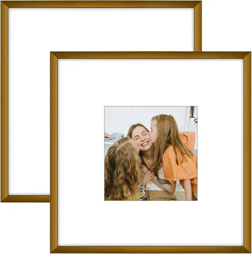 Miniatura 19 de Frametory, Portarretratos de aluminio negro de 5 x 7 pulgadas, juego de 2, ideal para mostrar fotos de 4 x 6 con paspartú o de 5 x 7 pulgadas sin