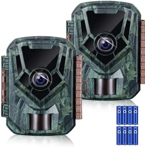 Miniatura 10 de KJK Cámara de sendero, 36MP 2.7K Mini cámara de juego con visión nocturna activada por movimiento, impermeable, cámara de vida silvestre gran