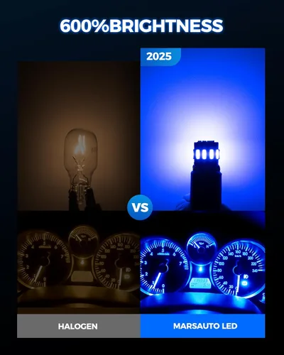 Miniatura 4 de Marsauto - Bombillas LED 194 azul para luz interior, mapa, 168 2825 W5W T10, para repuesto, superbrillantes, para auto, luz de cortesía, tablero