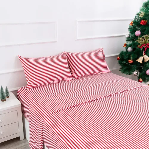 Miniatura 28 de Juego de sábanas de cama de 4 piezas - Tamaño completo - Juego de sábanas de cama de microfibra suave y duradera, bolsillo profundo, resistente a
