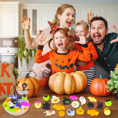 Miniatura 6 de MGparty 24 juguetes de Halloween para niños, regalos de fiesta de Halloween, bolsas de regalo, premios, decoraciones de Halloween, juguetes