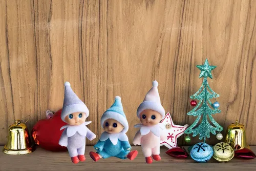 Miniatura 3 de WULEEUPER - Muñeca pequeña de elfo bebé Decoración navideña de elfo en miniatura Regalo para recién nacido Muñecas de bebé que crecen con pies