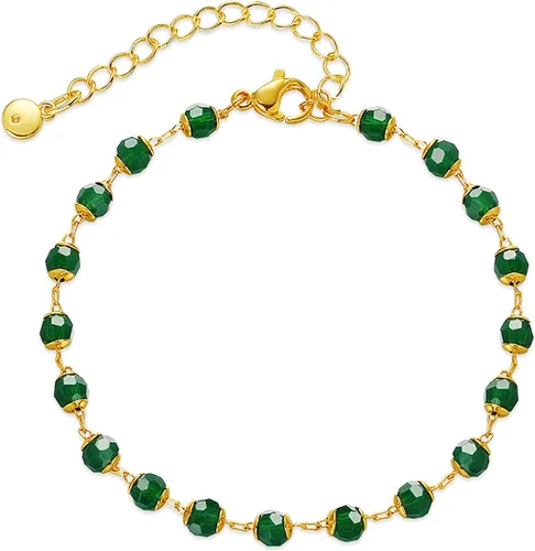 Miniatura 48 de Delicadas pulseras de oro para mujer, chapado en oro 18, ajustable, mal de ojo, mariposa, cuentas, perla, corazón, turquesa, hecha a mano para mujer