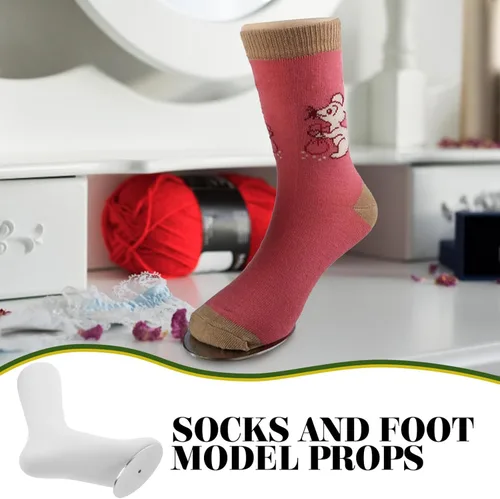 Miniatura 7 de Zerodeko Muestra de pie de maniquí Pulsera de tobillo Modelo de calcetín Modelo de pie femenino para calcetines minoristas Soporte de exhibición