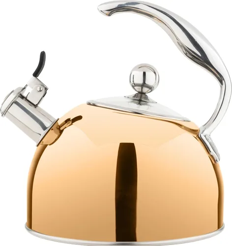 Miniatura 10 de Viking Tetera de acero inoxidable de 3 capas, olla de agua caliente de 2.6 cuartos de galón con tapa de vidrio templado, mango ergonómico, listo