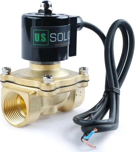 Miniatura 9 de U.S. Solid 1/2" válvula electromagnética eléctrica de latón subacuática 110V CA normalmente cerrada VITON IP67 aire no potable aceite de agua