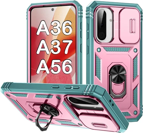 Miniatura 48 de PASNEW Funda para Samsung Galaxy A54, Soporte Metálico y Cubierta Deslizante para Cámara, Militar Multicapa Resistente de Cuerpo Completo a Prueba