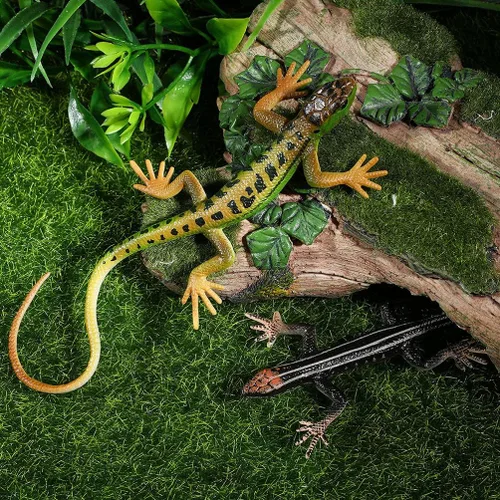 Miniatura 2 de Toddmomy Lagartos de plástico realista juguete de lagarto modelo artificial reptil lagarto figuras animales juguetes trucos broma para niños